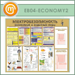 Стенд «Электробезопасность. Заземление и защитные меры» с 2 объемными карманами (EB-04-ECONOMY2)